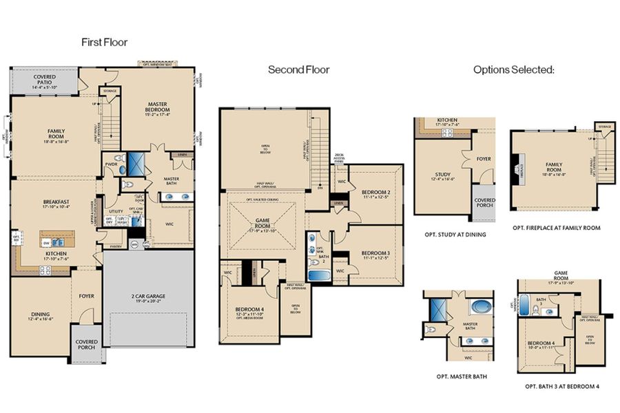 2D floor plan layout of this home in Timberbrook, Justin, TX (Image 3). 2D floor plan layout of this home in Timberbrook, Justin, TX (Image 3).