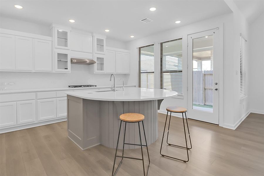 Furnished interior view inside a new home in Riceland: 50ft. lots, Mont Belvieu (Image 18).