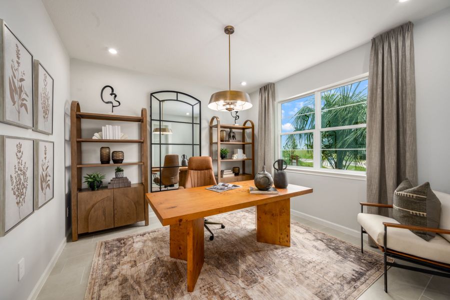 Representative furnished interior of a home built from the Myrtle by Mattamy Homes in Pasadena Ridge Master, Dade City (Image 10).