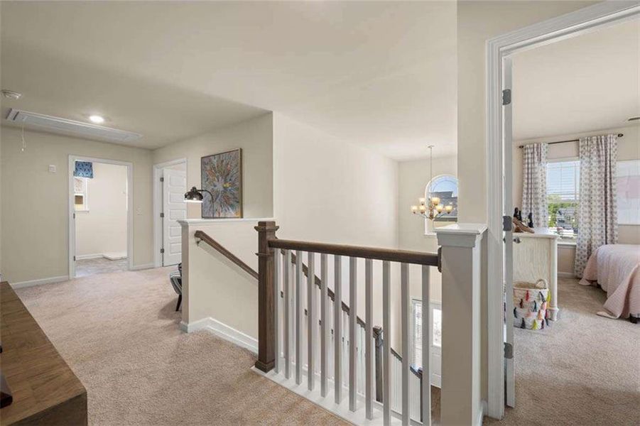 Furnished interior view inside a new home in Wildwood, Covington (Image 30). Furnished interior view inside a new home in Wildwood, Covington (Image 30).