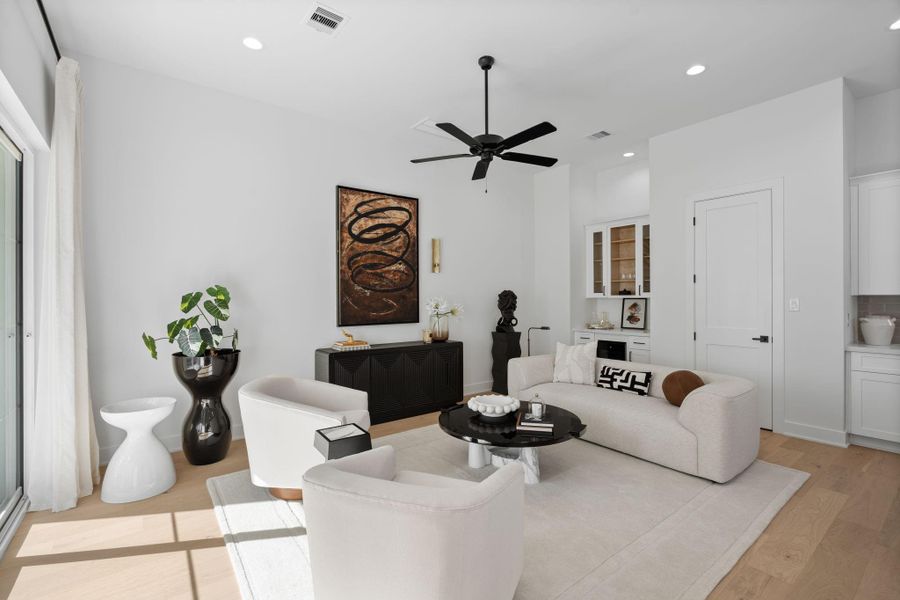 Furnished interior view inside a new home in , Houston (Image 14). Furnished interior view inside a new home in , Houston (Image 14).