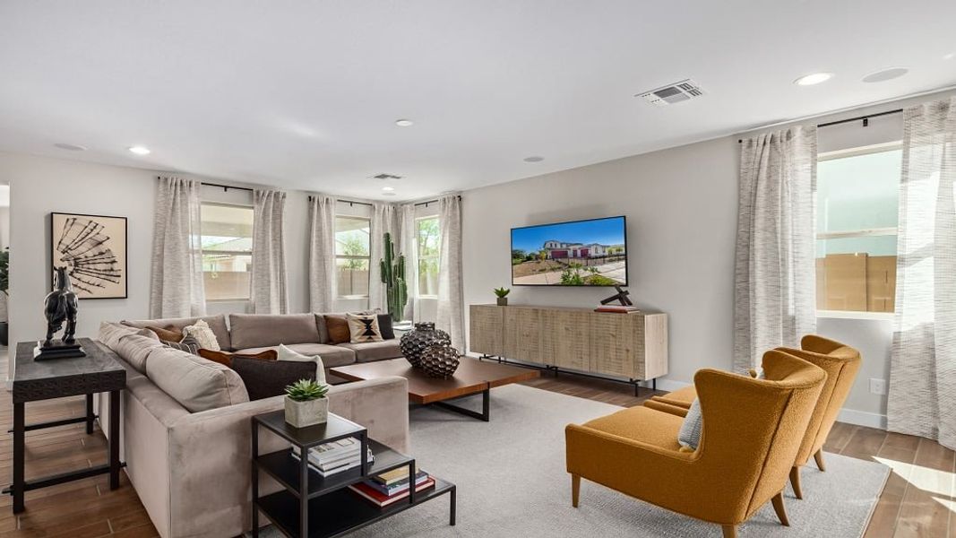 Representative furnished interior of a home built from the 45RM5 by Taylor Morrison in Almeria at Rancho Mercado, Surprise (Image 7).