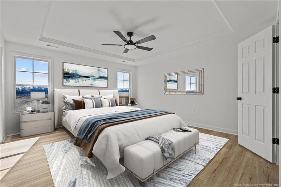 virtually staged owners suite