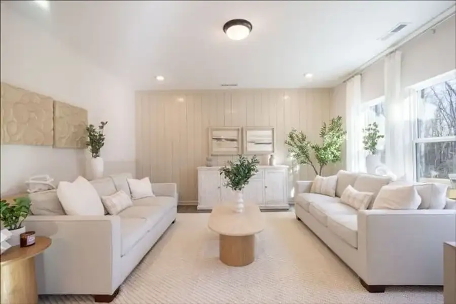 Representative furnished interior of a home built from the Elise by True Homes in Shay Crossing, Salisbury (Image 3).
