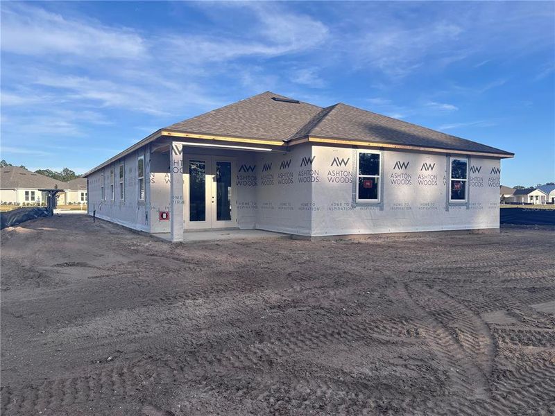 Exterior details and patio area of a home in Ardisia Park Traditional, New Smyrna Beach (Image 3). Exterior details and patio area of a home in Ardisia Park Traditional, New Smyrna Beach (Image 3).