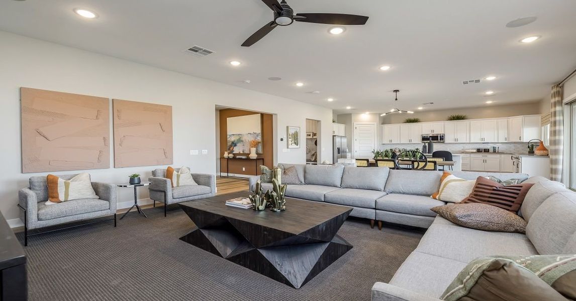 Representative furnished interior of a home built from the Camelback by William Ryan Homes in Alta Vida at Westpark, Buckeye (Image 10).