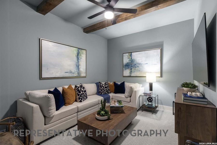 Furnished interior view inside a new home in The Ranches at Creekside, Boerne (Image 18). Furnished interior view inside a new home in The Ranches at Creekside, Boerne (Image 18).