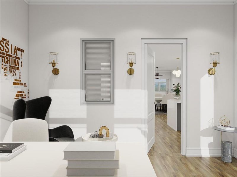 Furnished interior view inside a new home in , Cumming (Image 42).