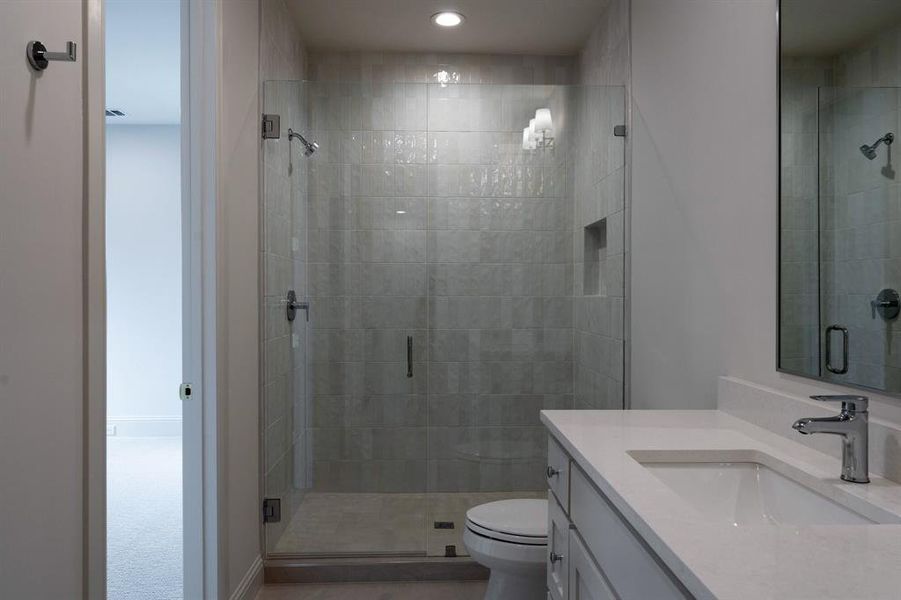 Furnished interior view inside a new home in , Dallas (Image 36).