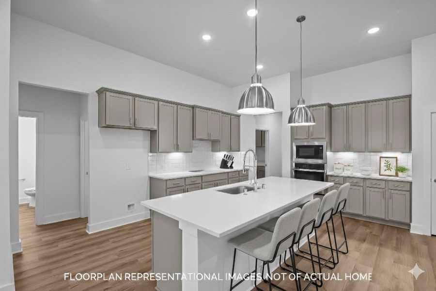 Furnished interior view inside a new home in Sorella, Tomball (Image 6).