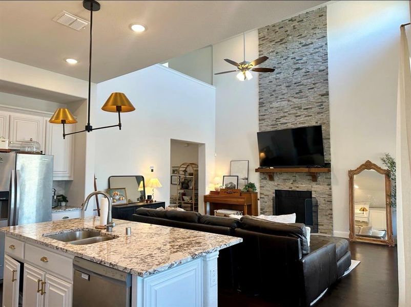 Furnished interior view inside a new home in , Little Elm (Image 4).