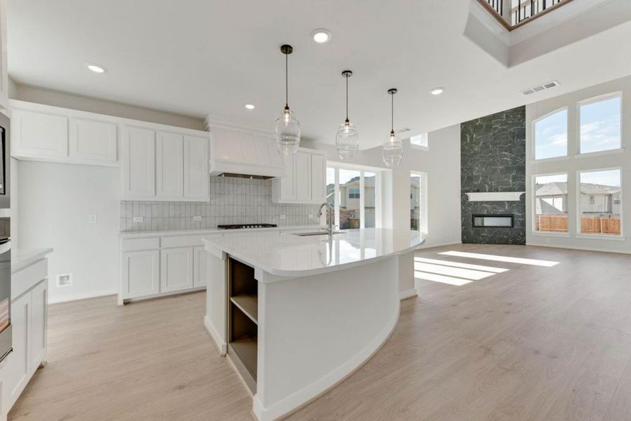 Furnished interior view inside a new home in Trails at Cottonwood Creek, Rowlett (Image 8).