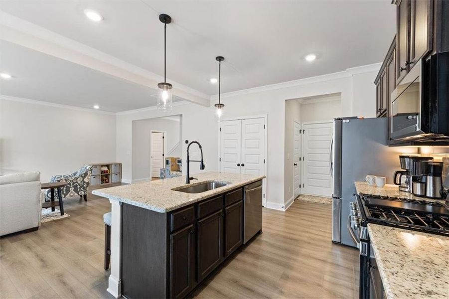 Furnished interior view inside a new home in Crofton Place Enclave, Snellville (Image 13).