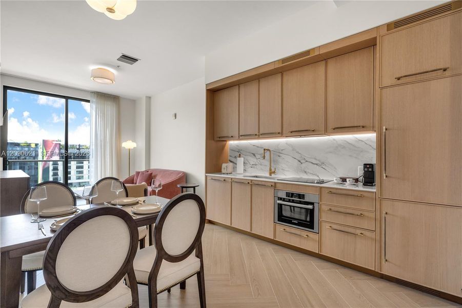 Furnished interior view inside a new home in , Miami (Image 11).