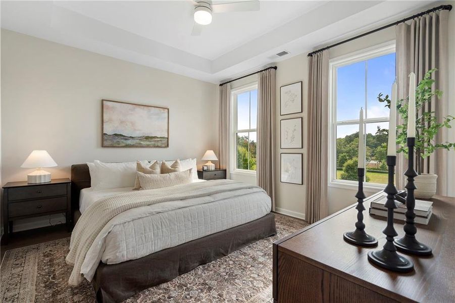 Furnished interior view inside a new home in , Alpharetta (Image 18).