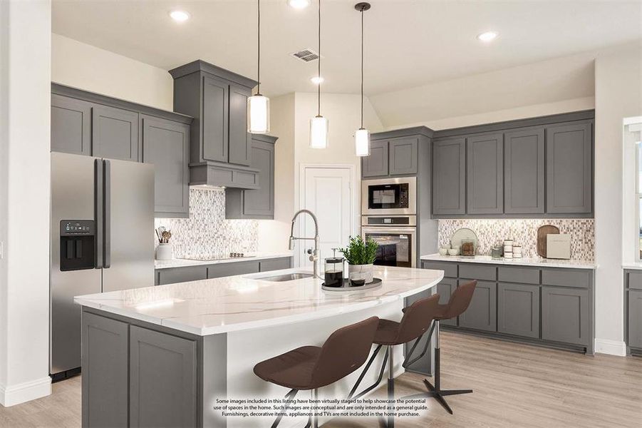 Furnished interior view inside a new home in Coyote Crossing, Godley (Image 19).