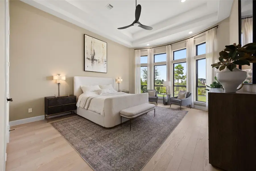 Furnished interior view inside a new home in Bridgeland, Cypress (Image 7).