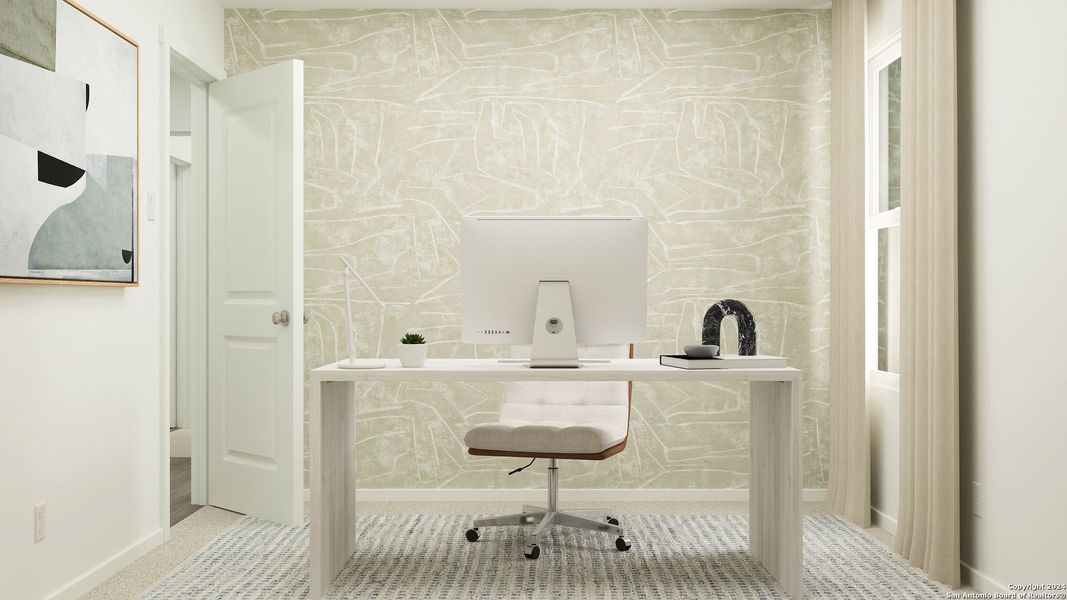 Furnished interior view inside a new home in Espada, San Antonio (Image 6).