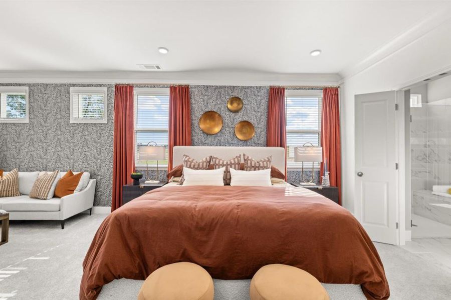 Furnished interior view inside a new home in The Court at Gainesville Township, Gainesville (Image 5).