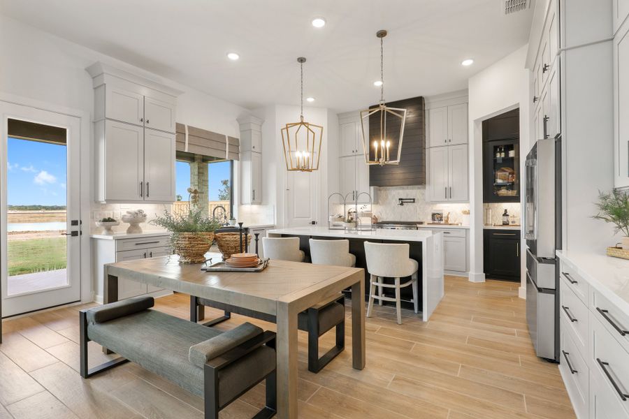 Furnished interior view inside a new home in Dunham Pointe 70', Cypress (Image 10).