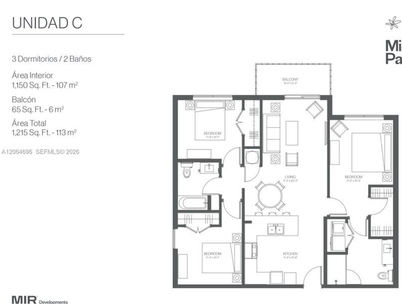 2D floor plan layout of this home in , Orlando, FL (Image 4).