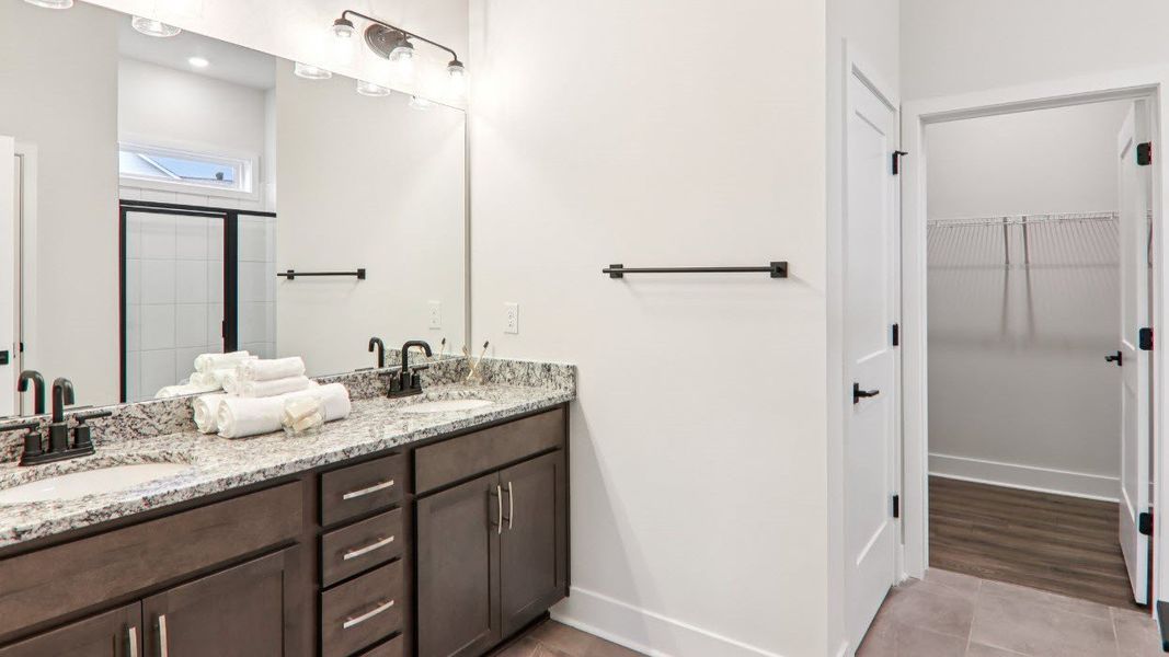 Furnished interior view inside a new home in Reserve at Tap Root Farms, Fletcher (Image 22).