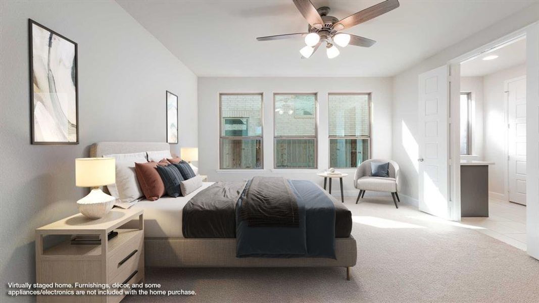 Furnished interior view inside a new home in The Parks At Wilson Creek 40', Celina (Image 7). Furnished interior view inside a new home in The Parks At Wilson Creek 40', Celina (Image 7).