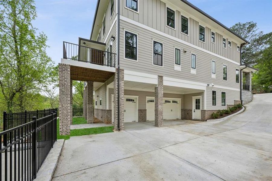 Exterior details and patio area of a home in , Atlanta (Image 3).
