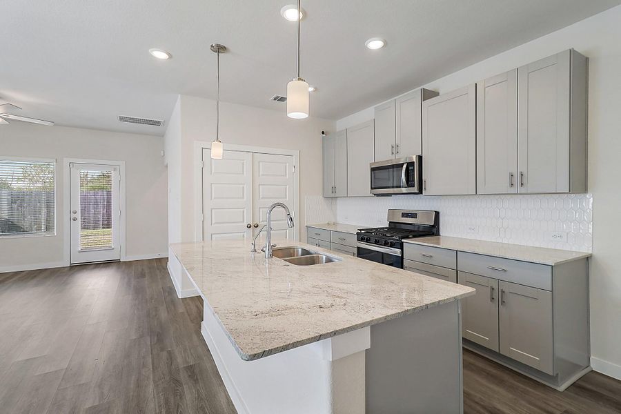 Furnished interior view inside a new home in Heights of Barbers Hill, Baytown (Image 6).