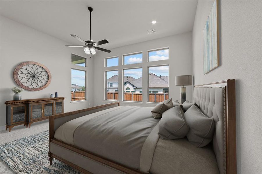 Furnished interior view inside a new home in South Pointe Manor Series, Mansfield (Image 14). Furnished interior view inside a new home in South Pointe Manor Series, Mansfield (Image 14).