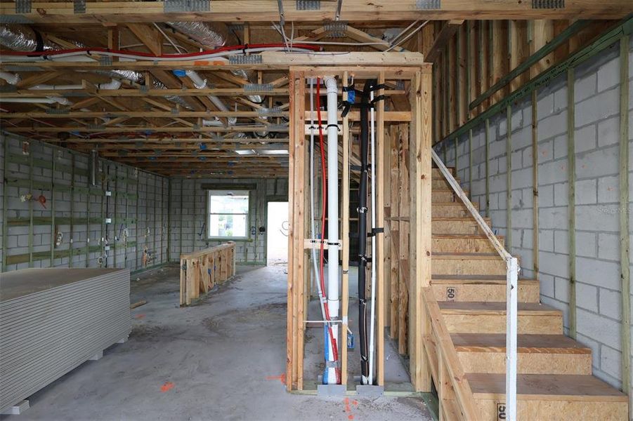 In-progress construction of a new home in Center Lake on the Park, St. Cloud, FL (Image 4).