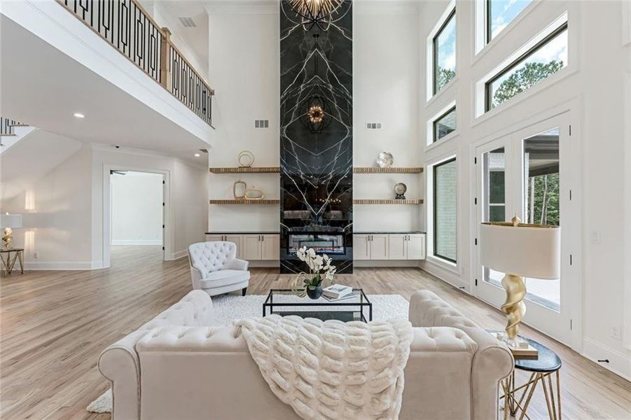 Furnished interior view inside a new home in , Buford (Image 14).