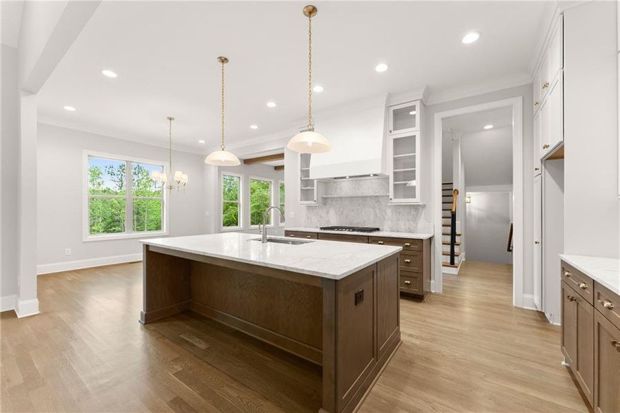 Furnished interior view inside a new home in , Flowery Branch (Image 8).