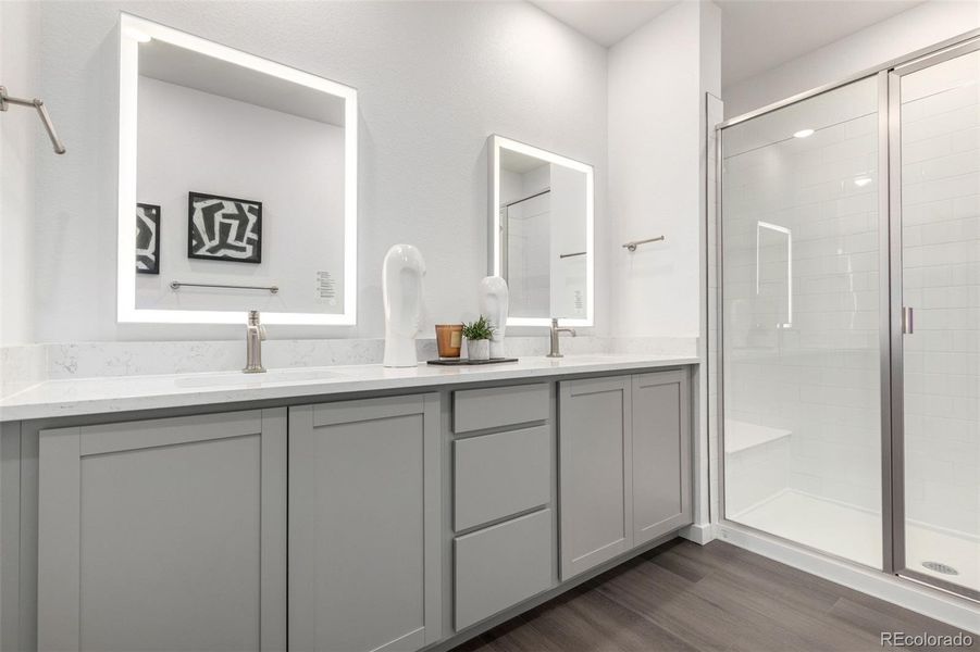 Furnished interior view inside a new home in Gateway Commons, Denver (Image 12).