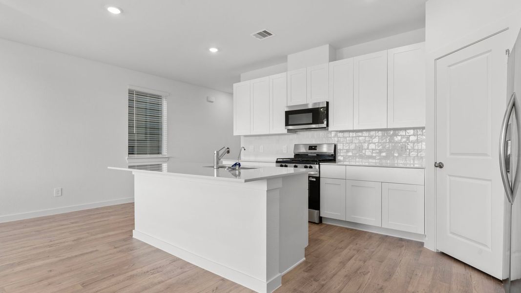 Furnished interior view inside a new home in Villarosa at Tamarron, Katy (Image 12).
