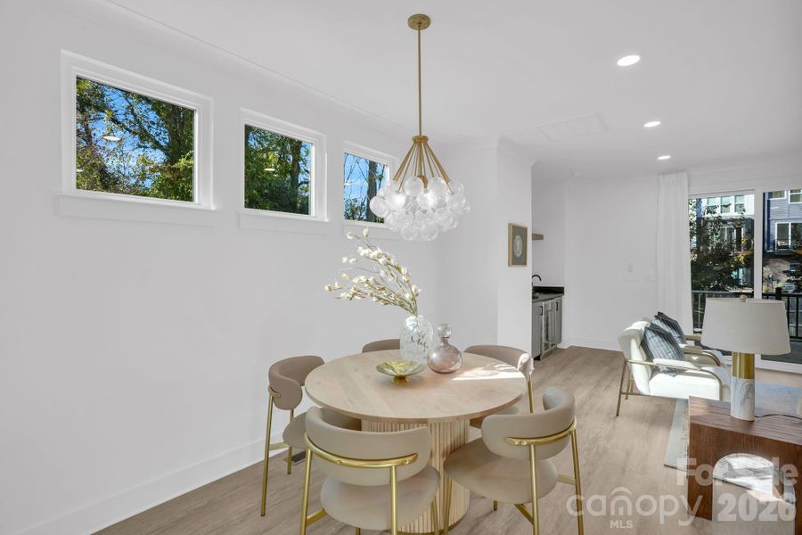 Furnished interior view inside a new home in , Charlotte (Image 10).