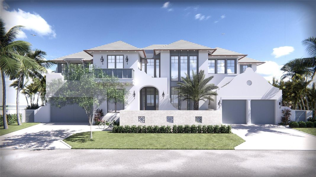 Front exterior of a new home in , Fort Lauderdale, FL, highlighting curb appeal (Image 2). Front exterior of a new home in , Fort Lauderdale, FL, highlighting curb appeal (Image 2).