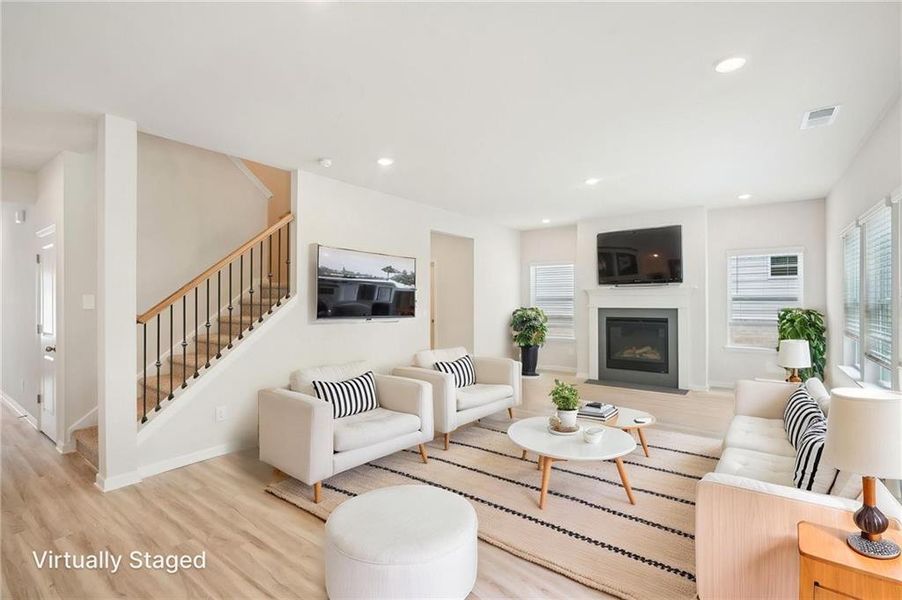 Furnished interior view inside a new home in Westmont Preserve, Powder Springs (Image 12). Furnished interior view inside a new home in Westmont Preserve, Powder Springs (Image 12).