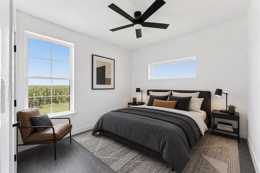 Furnished interior view inside a new home in , Avalon (Image 17).