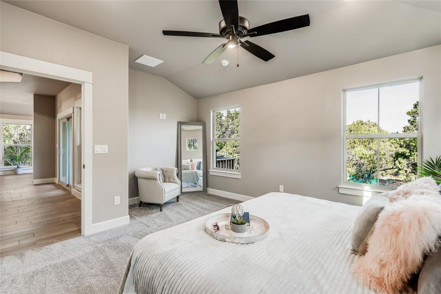 Sitting or dressing area in primary bedroom