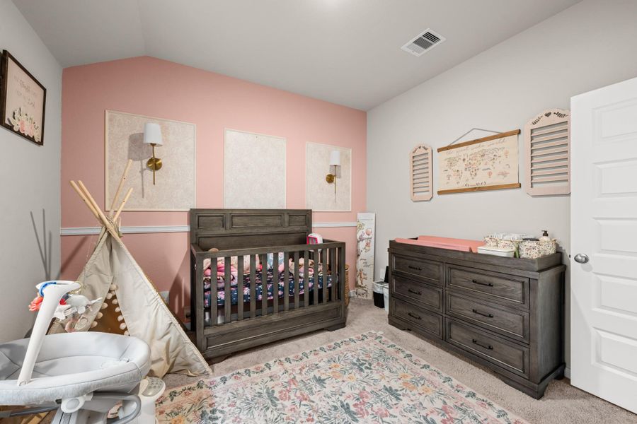 Furnished interior view inside a new home in Sierra Vista, Iowa Colony (Image 14).