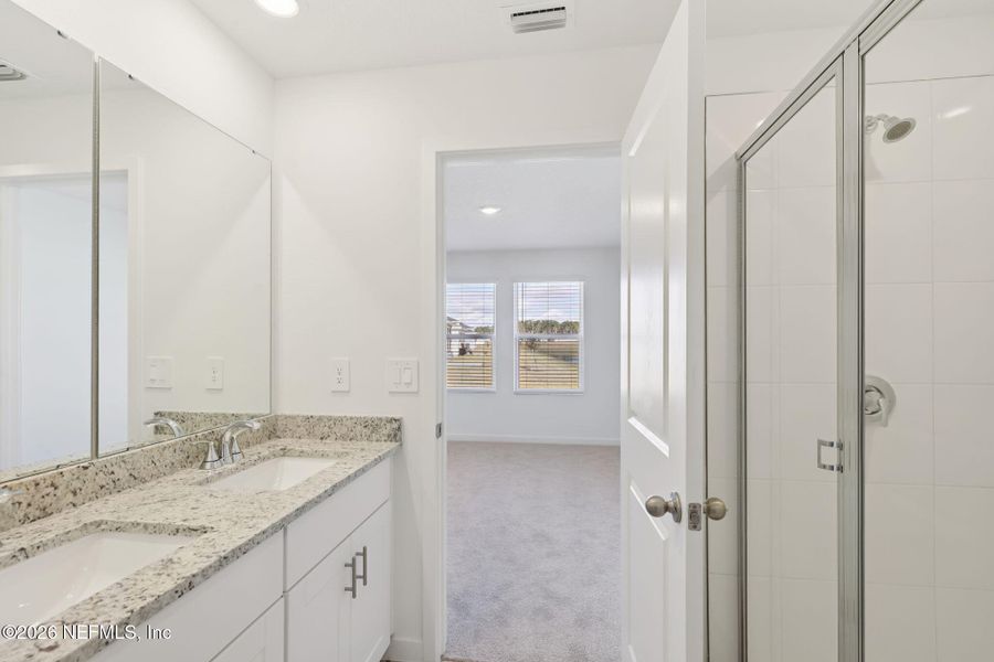 Furnished interior view inside a new home in Flagler Village - Classic Series, Palm Coast (Image 10).