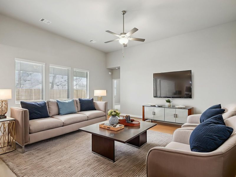 Furnished interior view inside a new home in Parks at Foster Crossing - Premier Series, Anna (Image 4).
