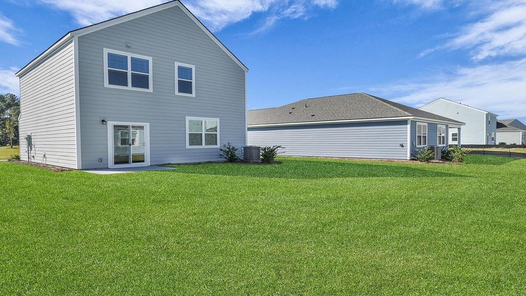 Exterior details and patio area of a home in Hillcrest, Ravenel (Image 18). Exterior details and patio area of a home in Hillcrest, Ravenel (Image 18).
