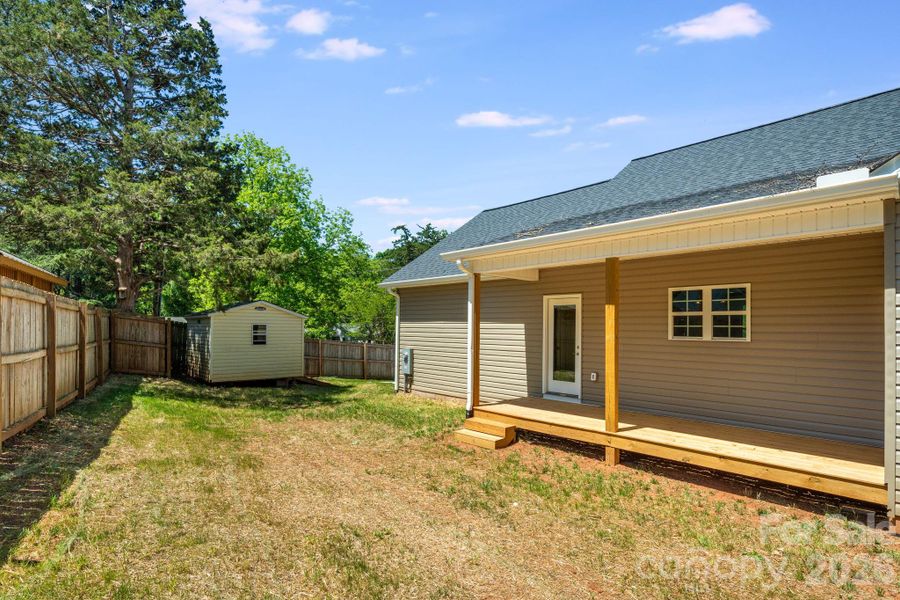 Exterior details and patio area of a home in , Forest City (Image 17).