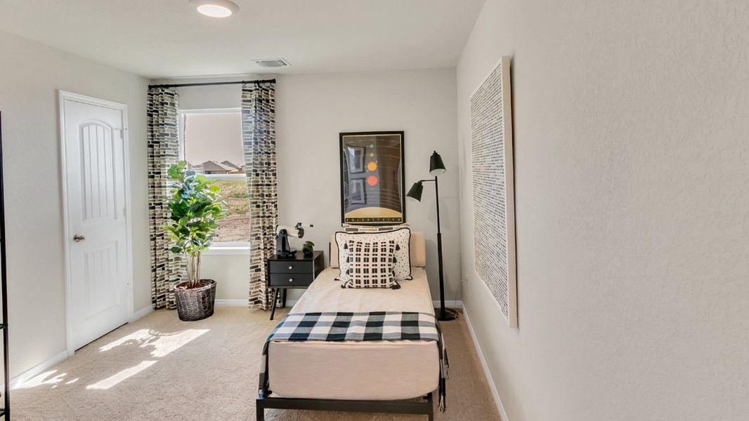 Furnished interior view inside a new home in Monarch Ranch, Manor (Image 13). Furnished interior view inside a new home in Monarch Ranch, Manor (Image 13).