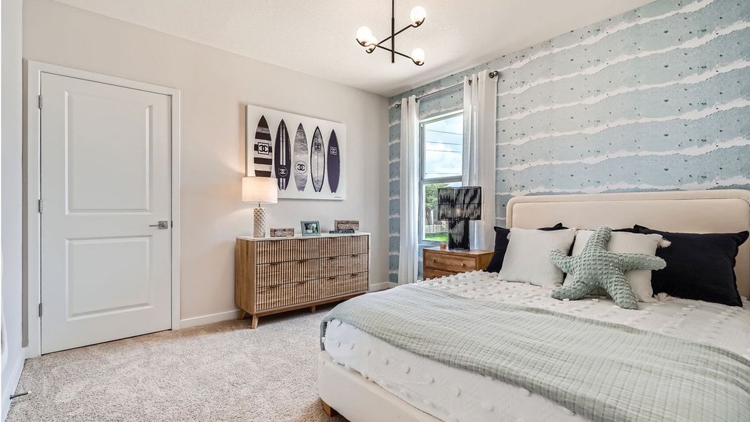 Representative furnished interior of a home built from the Grandcourt by D.R. Horton in Parker Pointe, Homestead (Image 18).