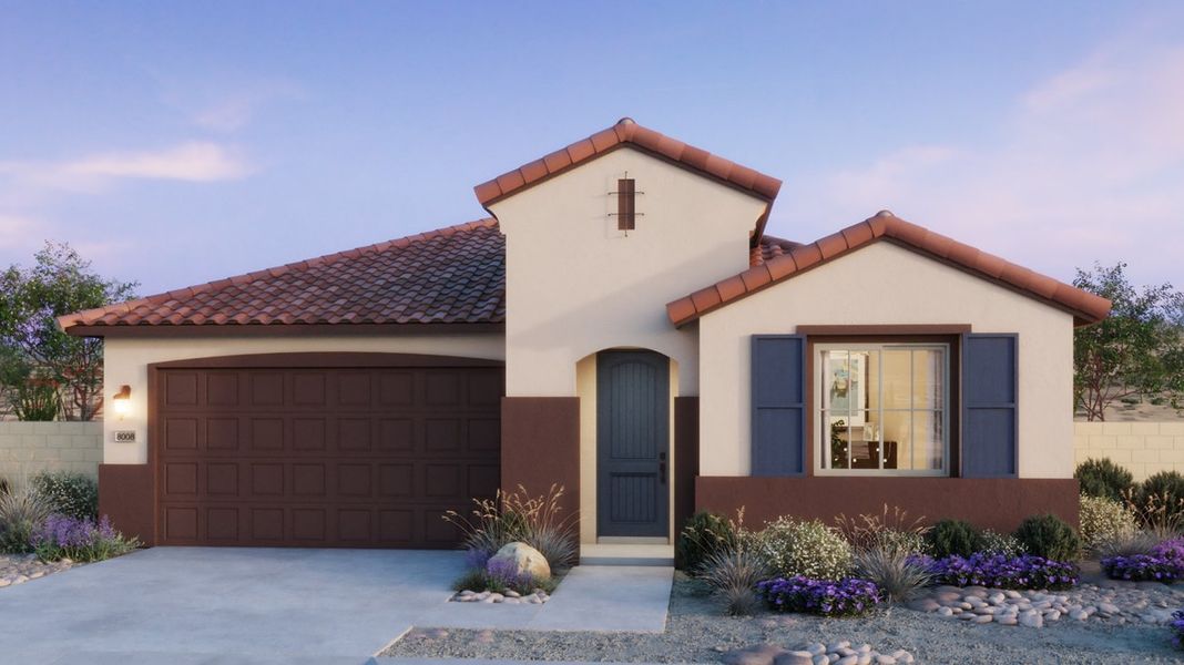Representative exterior photo of a completed home built from the 4007 by Risewell Homes in Windstone Ranch North, Surprise, AZ (Image 3).