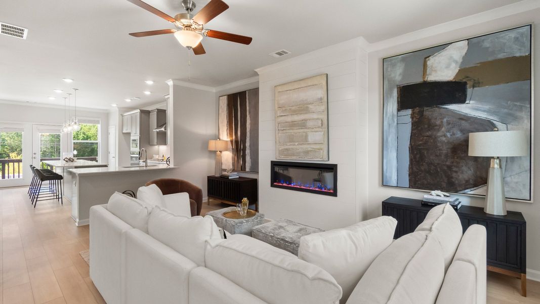 Furnished interior view inside a new home in Silverock, McDonough (Image 14).