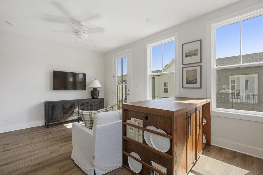 Furnished interior view inside a new home in , Atlanta (Image 3).